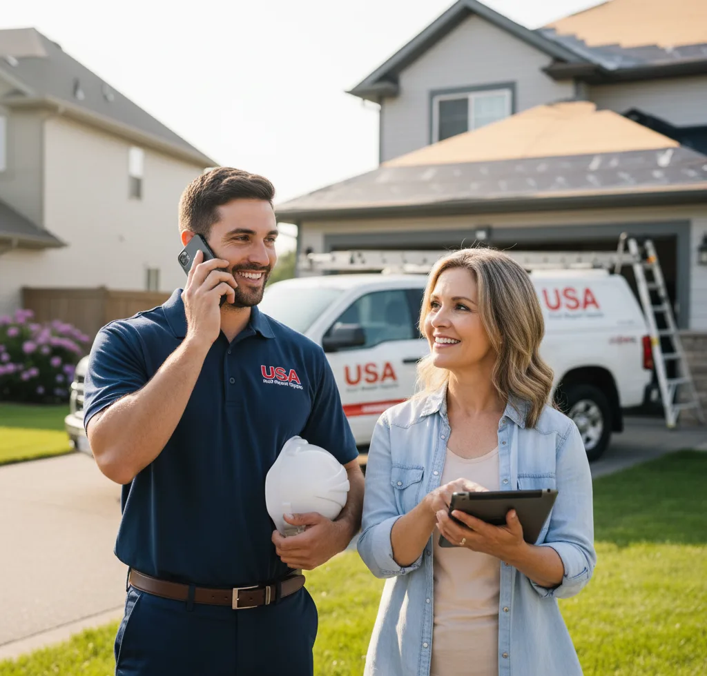USA Roof Repair Experts customer support in Green Springs